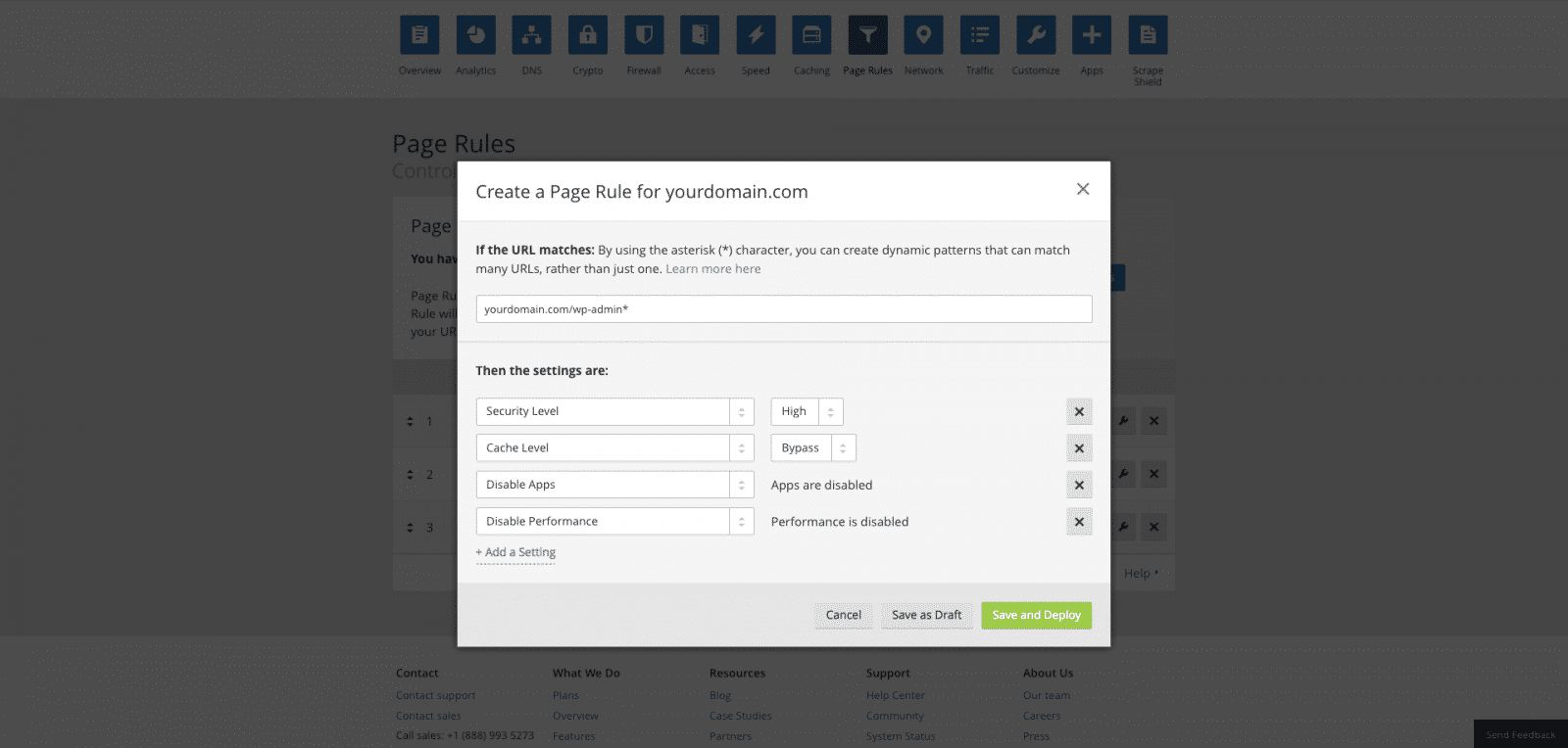 cloudflare page rule 2